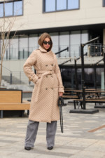 Демисезонный плащ Mila Nova ПВ-339 бежевый