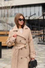 Демисезонный плащ Mila Nova ПВ-339 бежевый — изображение 2