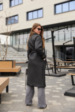 Демисезонный плащ Mila Nova ПВ-339 черный — изображение 3