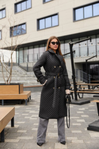 Демисезонный плащ Mila Nova ПВ-339 черный — изображение 4