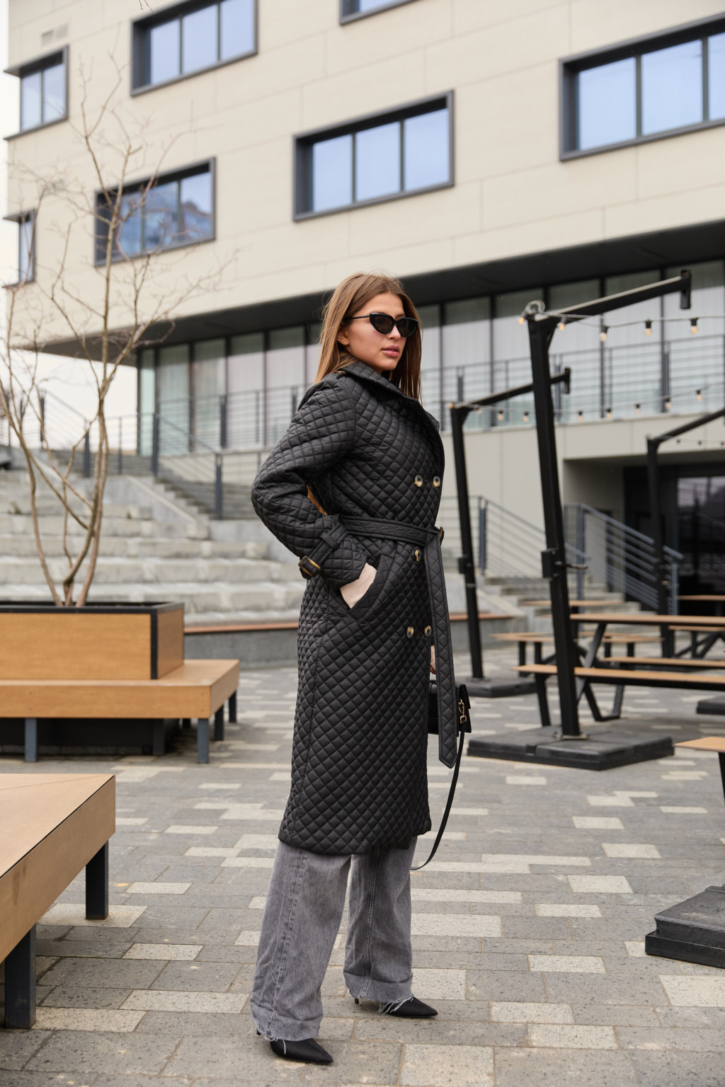 Демисезонный плащ Mila Nova ПВ-339 черный — изображение 6