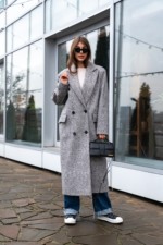 Демисезонное пальто Mila Nova ПВ-351 серый