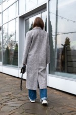 Демисезонное пальто Mila Nova ПВ-351 серый — изображение 6