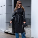 Демисезонный плащ Mila Nova Q-96 черный