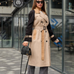 Демисезонный плащ Mila Nova Q-97 бежевый