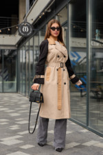 Демисезонный плащ Mila Nova Q-97 бежевый