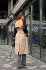 Демисезонный плащ Mila Nova Q-97 бежевый — изображение 4