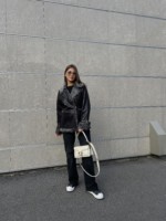 Зимняя дубленка Mila Nova Д-211б черный — изображение 3