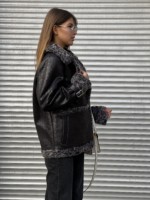 Зимняя дубленка Mila Nova Д-211б черный — изображение 5