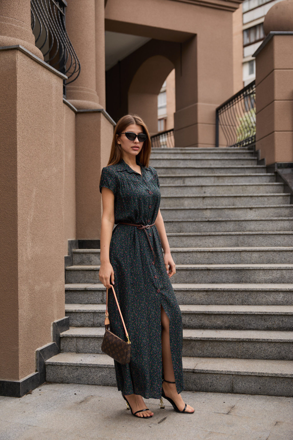 F-84green-5 Летнее платье Mila Nova Ф-84 зеленый — изображение 1