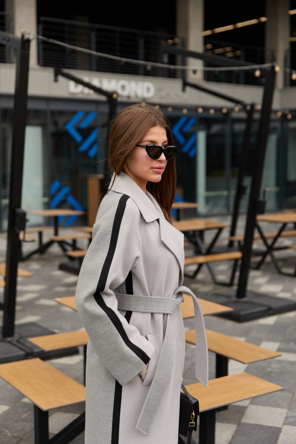 Демисезонное пальто Mila Nova ПВ-187серый — изображение 5