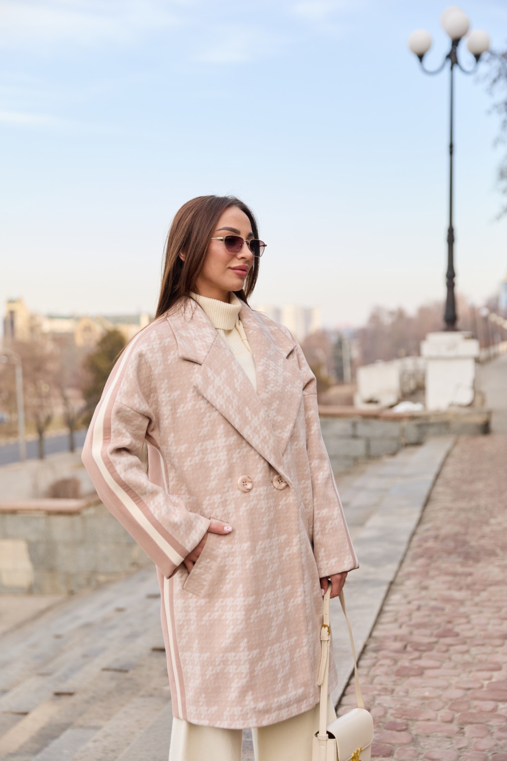 Демисезонное Пальто Mila Nova ПВ-261 персиковый — изображение 5