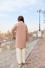 Демисезонное Пальто Mila Nova ПВ-261 персиковый — изображение 4