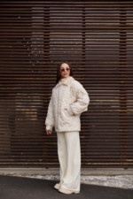 Демисезонная куртка Mila Nova К-309 молоко — изображение 2