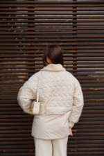 Демисезонная куртка Mila Nova К-309 молоко — изображение 4