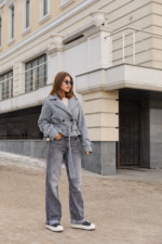 Демисезонное Пальто Mila Nova ПВ-347серый — изображение 2