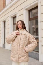 Демисезонная куртка Mila Nova К-309 бежевый