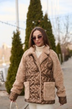 Демисезонная куртка Mila Nova К-308 шоколад — изображение 3