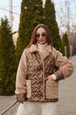 Демисезонная куртка Mila Nova К-308 шоколад