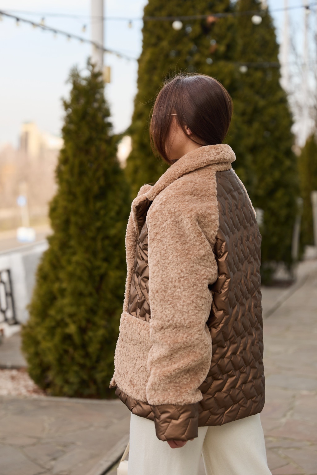 Демисезонная куртка Mila Nova К-308 шоколад — изображение 5