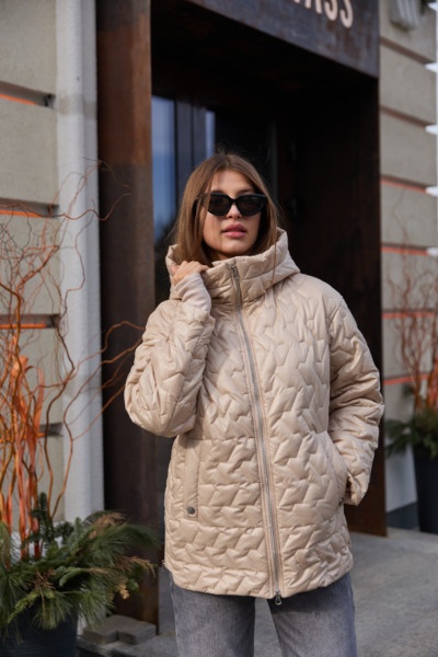 Демисезонная куртка Mila Nova К-318 бежевый