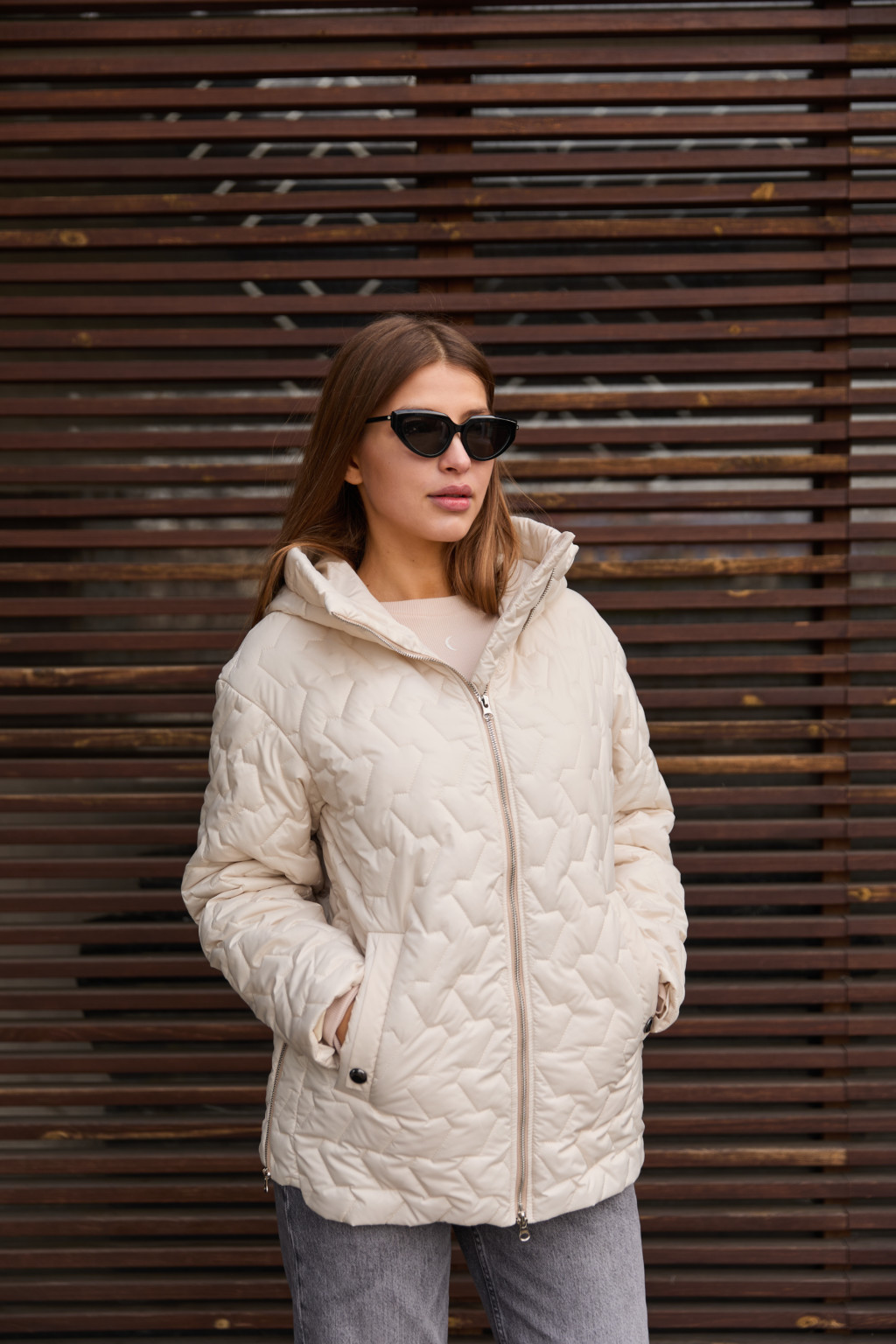 IMG_3227 Демисезонная куртка Mila Nova К-318 белый — изображение 1