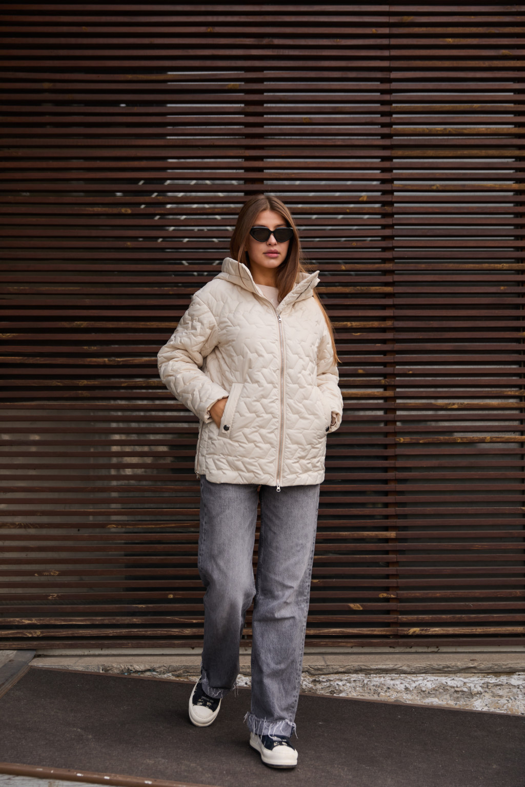 Демисезонная куртка Mila Nova К-318 белый — изображение 2