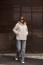 Демисезонная куртка Mila Nova К-318 белый — изображение 2