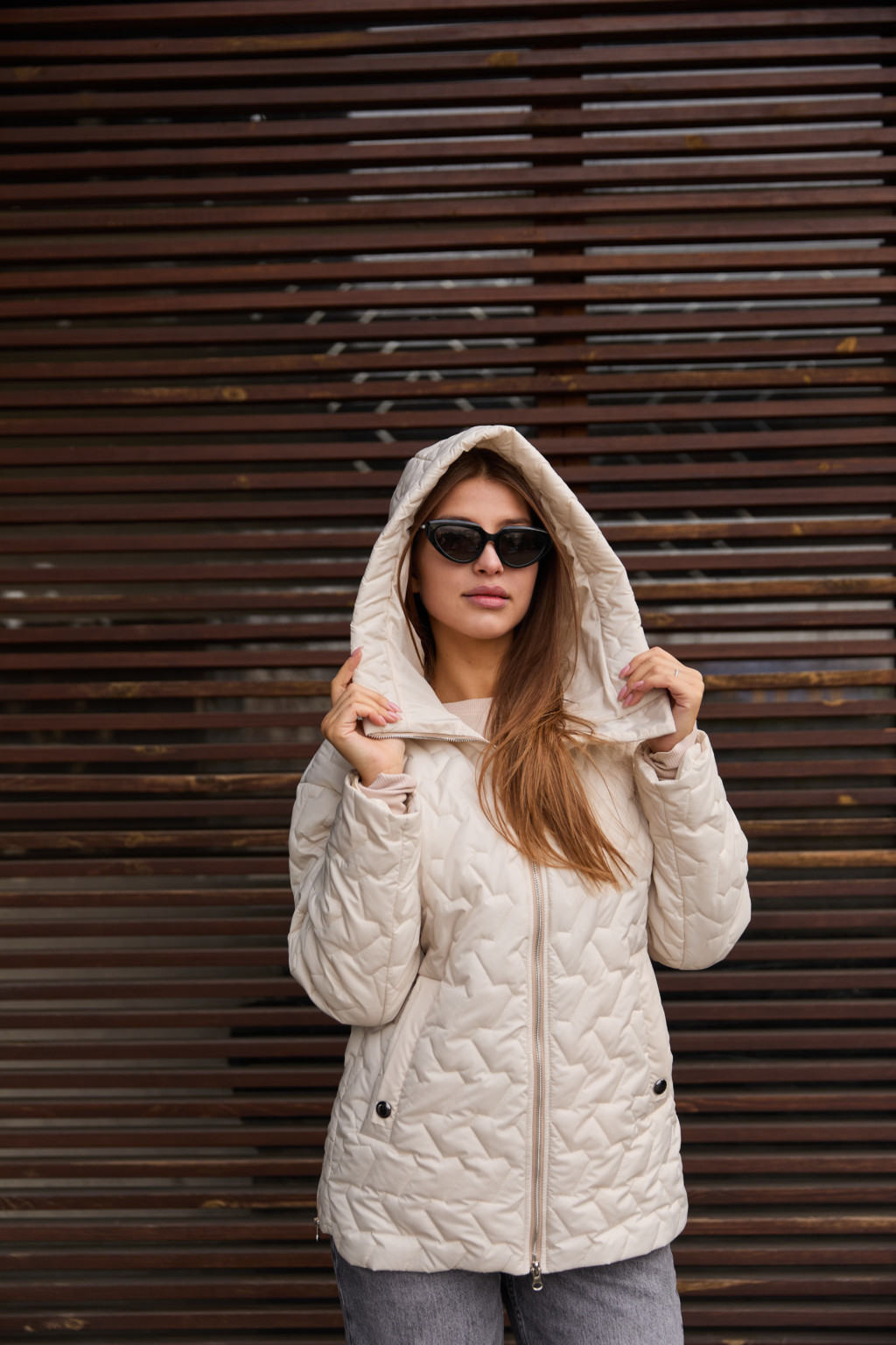 Демисезонная куртка Mila Nova К-318 белый — изображение 7