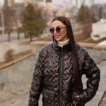 Демисезонная куртка Mila Nova К-325 шоколад