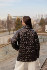 Демисезонная куртка Mila Nova К-325 шоколад — изображение 4