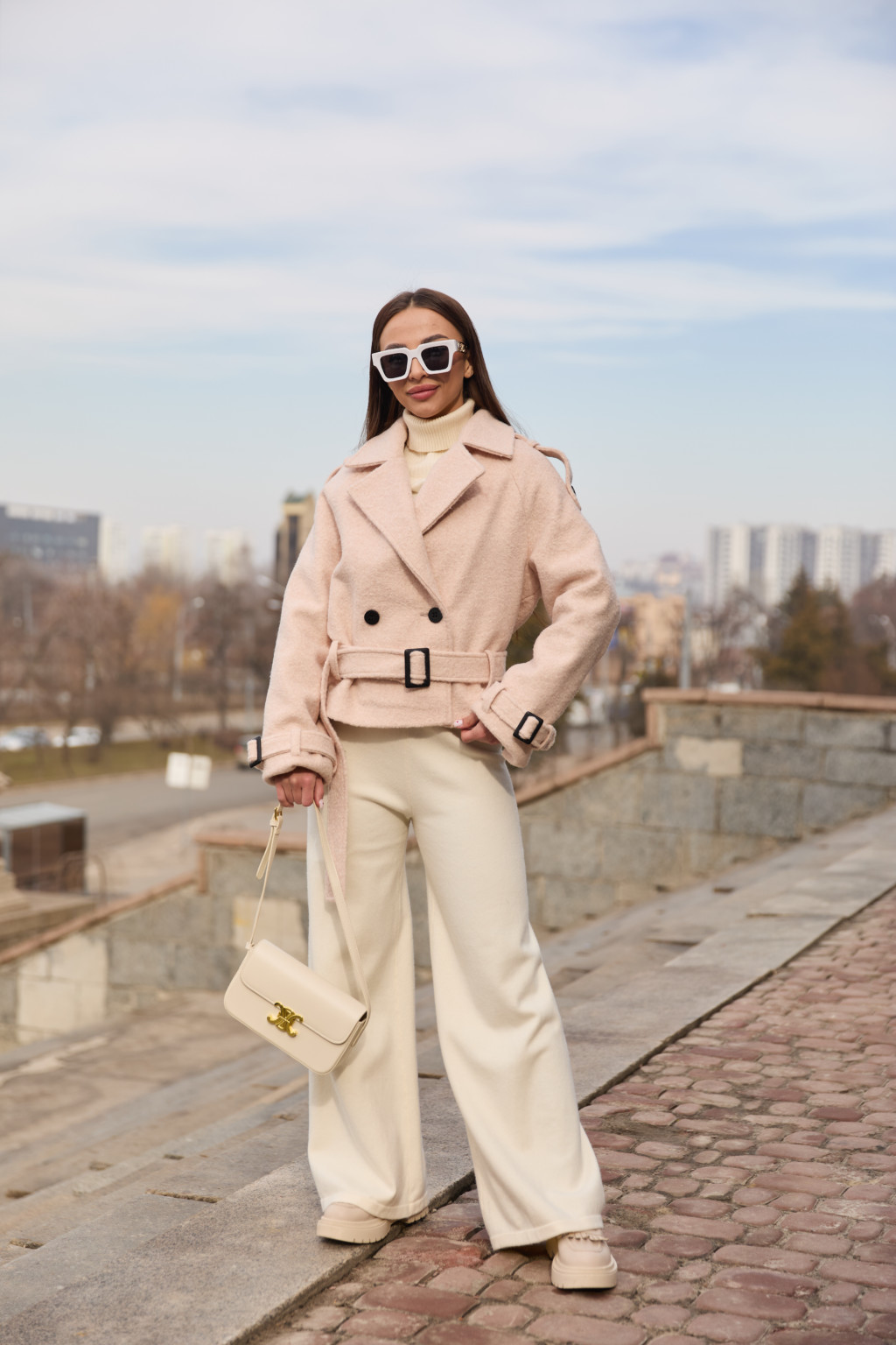 Демисезонное Пальто Mila Nova ПВ-347персиковый — изображение 2