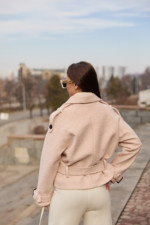 Демисезонное Пальто Mila Nova ПВ-347персиковый — изображение 3