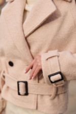 Демисезонное Пальто Mila Nova ПВ-347персиковый — изображение 6