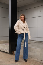 Демисезонное Пальто Mila Nova ПВ-347молоко — изображение 7