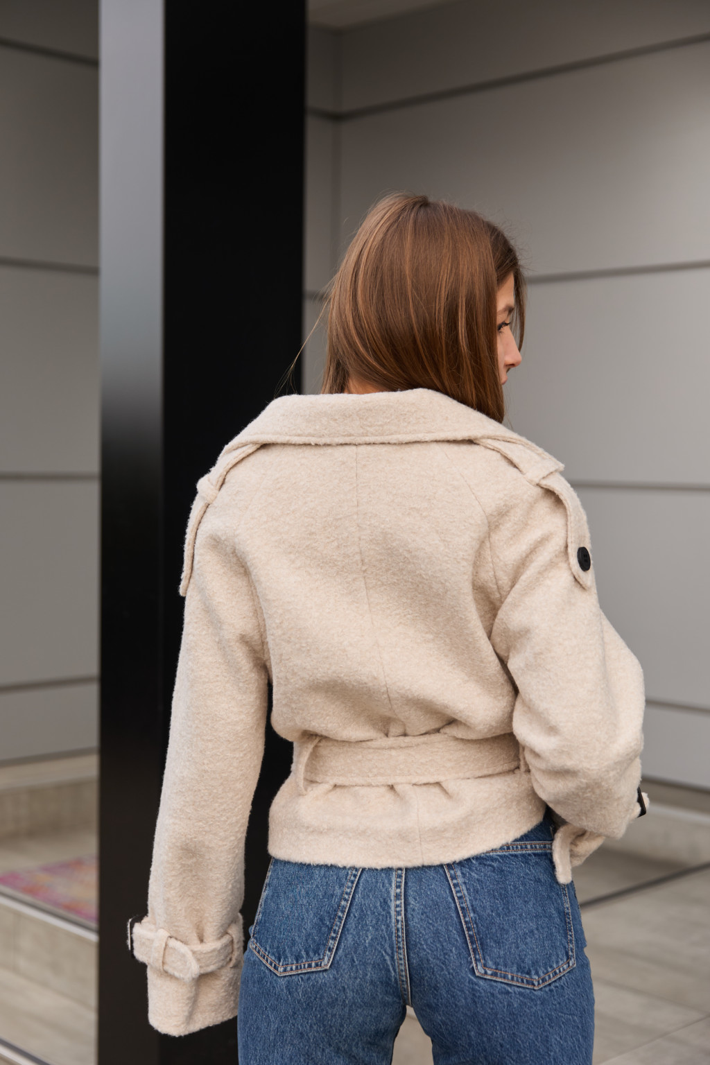 Демисезонное Пальто Mila Nova ПВ-347молоко — изображение 3