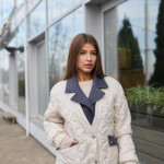 Демисезонная куртка Mila Nova К-317 молоко