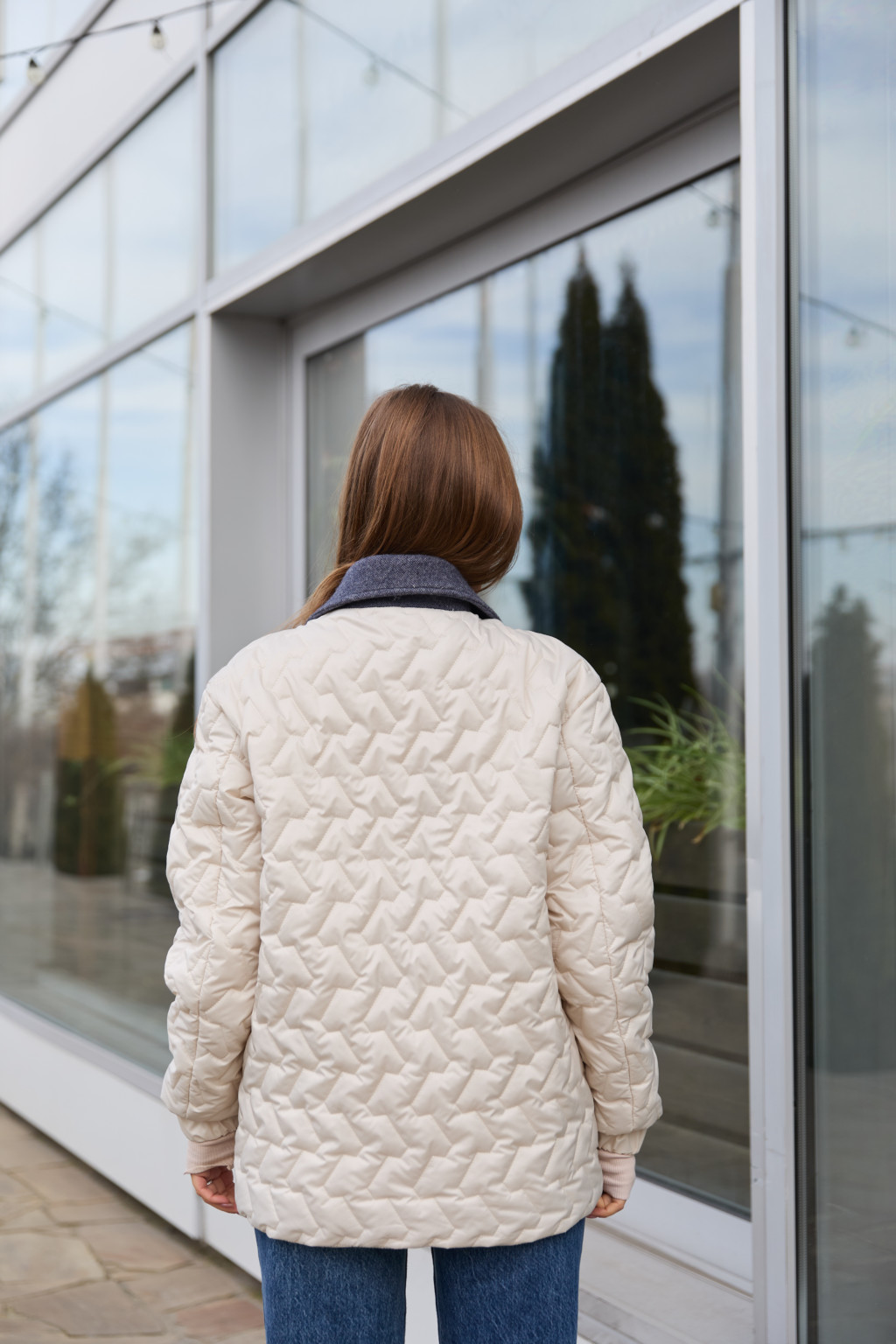 Демисезонная куртка Mila Nova К-317 молоко — изображение 6