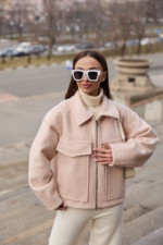 Демисезонная куртка Mila Nova К-330 персиковый