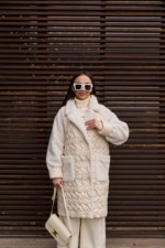 Демисезонная куртка Mila Nova К-308дл молоко