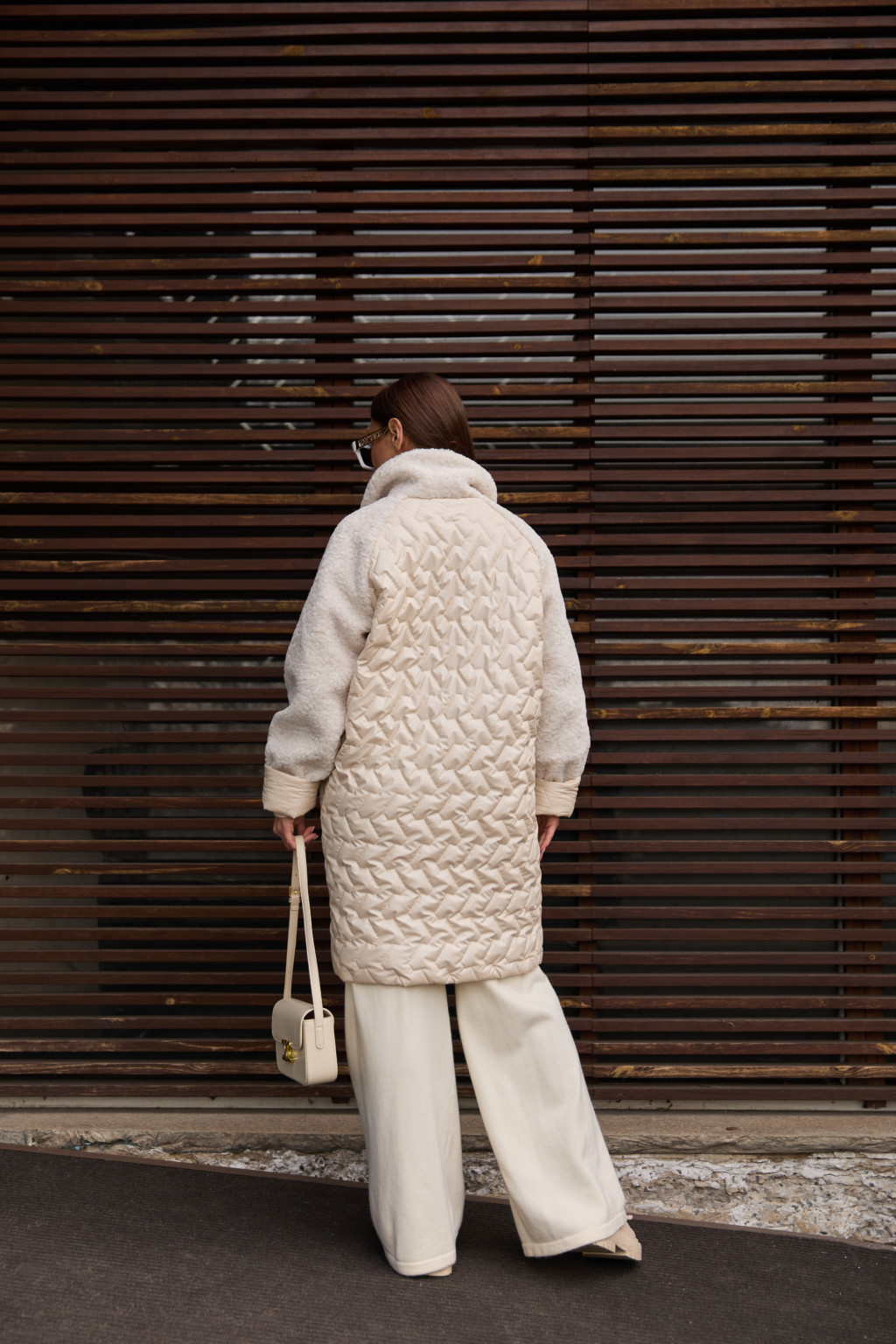 Демисезонная куртка Mila Nova К-308дл молоко — изображение 3