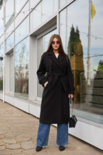 Демисезонное пальто Mila Nova ПВ-345черный