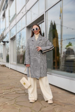 Демисезонное Пальто Mila Nova ПВ-261 графит