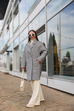 Демисезонное Пальто Mila Nova ПВ-261 графит — изображение 4