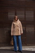 Демисезонная куртка Mila Nova К-316 кемел — изображение 4