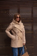 Демисезонная куртка Mila Nova К-316 кемел — изображение 7