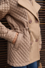 Демисезонная куртка Mila Nova К-316 кемел — изображение 6