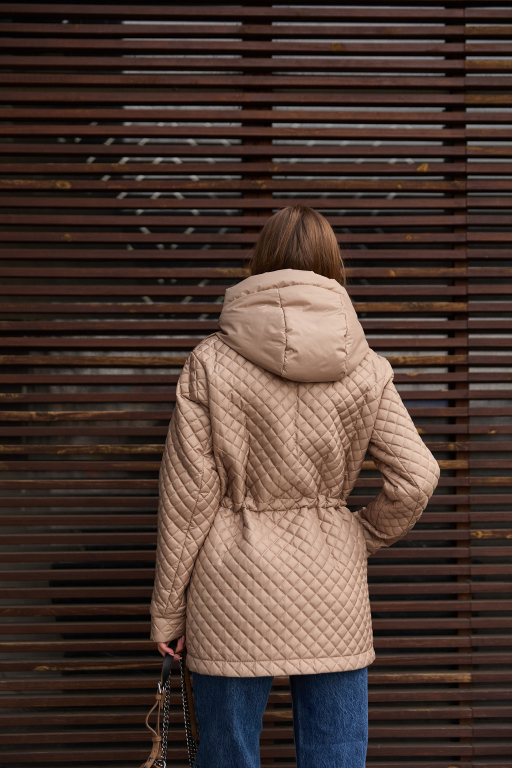 Демисезонная куртка Mila Nova К-316 кемел — изображение 5