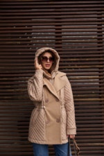 Демисезонная куртка Mila Nova К-316 кемел — изображение 2