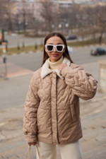 Демисезонная куртка Mila Nova К-309 кемел — изображение 6